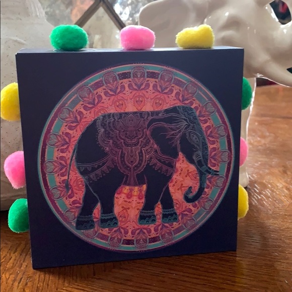 Colorful Elephant Zen Boho Chic Mandala Art NEW!